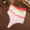 FINETOO 4Pcs Ultra Soft Leopard Print Thongs Comfort Lingerie ATHLEXES