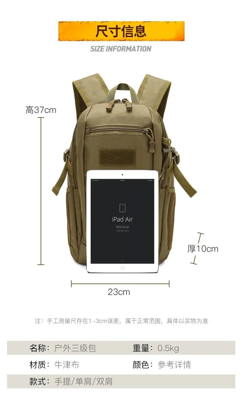 15L Outdoor Sport Backpack Travel Waterproof Rucksacks for Men ATHLEXES