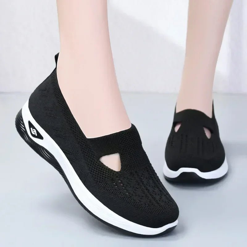 New arrival Summer New Comfort Casual Women's Shoes Fashion Soft Sole Breathable Hollow Out Flat Shoe for Women Zapatos De Mujer ATHLEXES