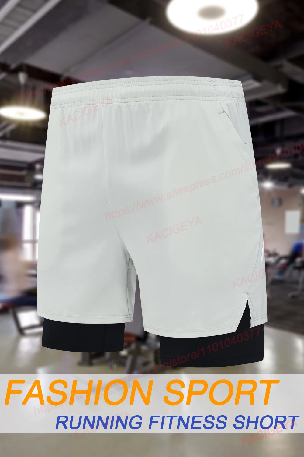 QuickDry 2-in-1 Zippered Gym Shorts for Men ATHLEXES