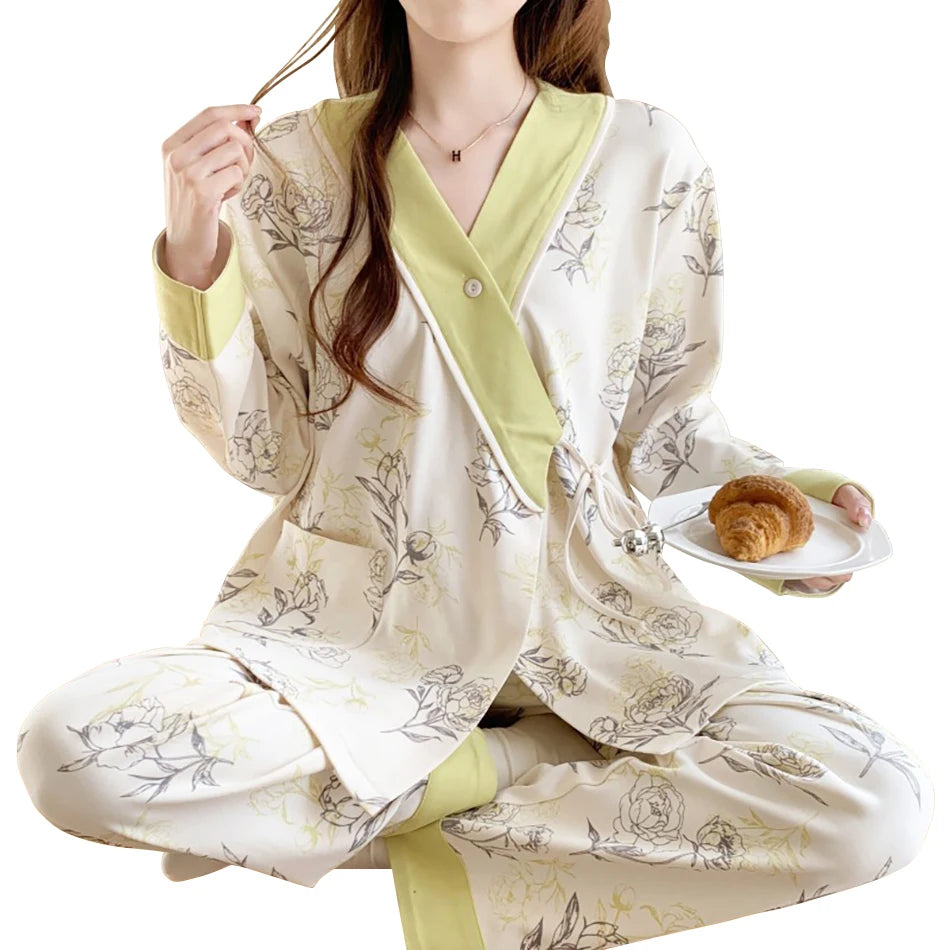 Elegant Maternity Nursing Pajama Set ATHLEXES