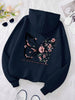 Rose Butterfly Graphic Hooded Sweatshirt ATHLEXES