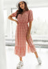 Elegant Floral V Neck Maxi Dress for Women ATHLEXES