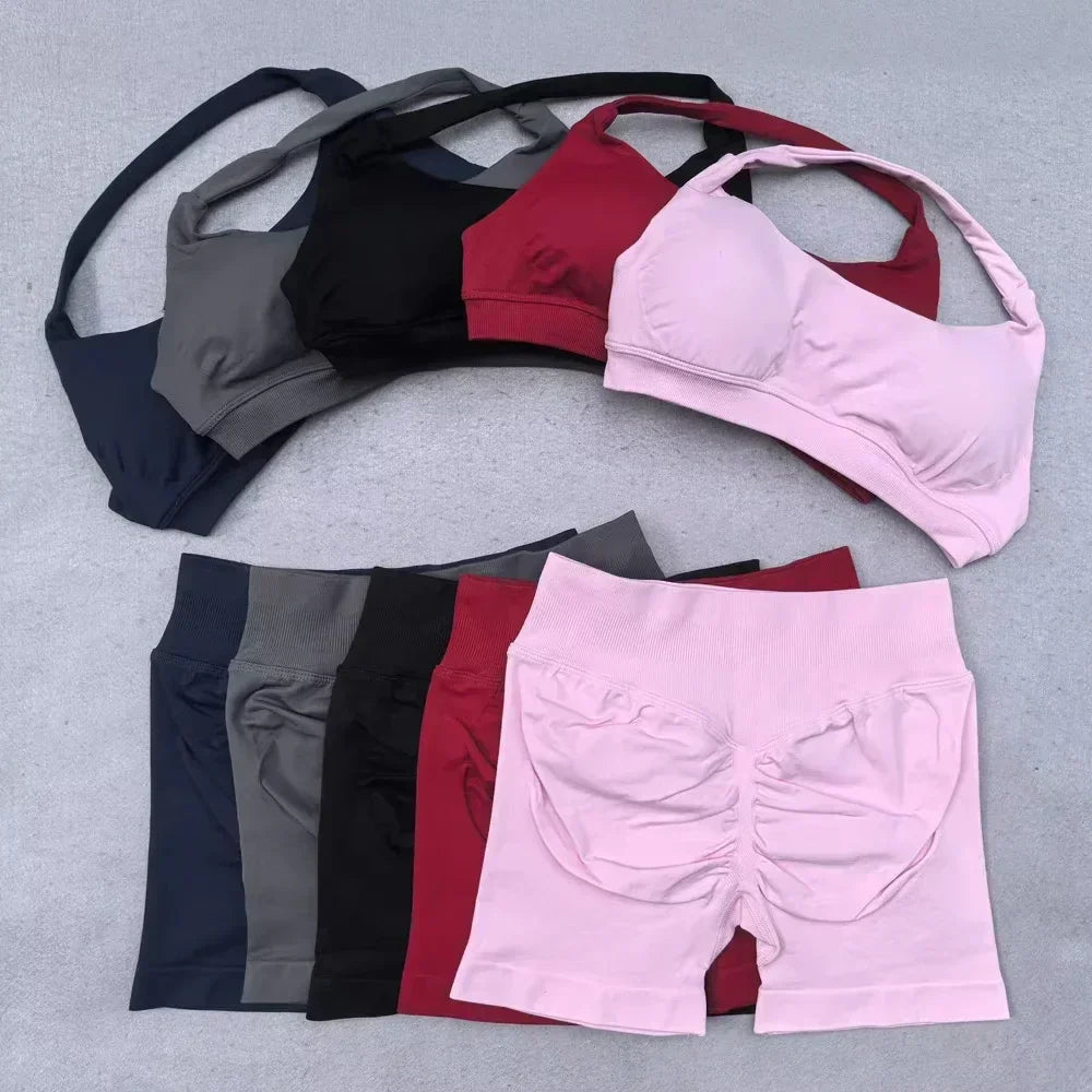 Seamless Summer Pilates Cycling Sports Suit ATHLEXES
