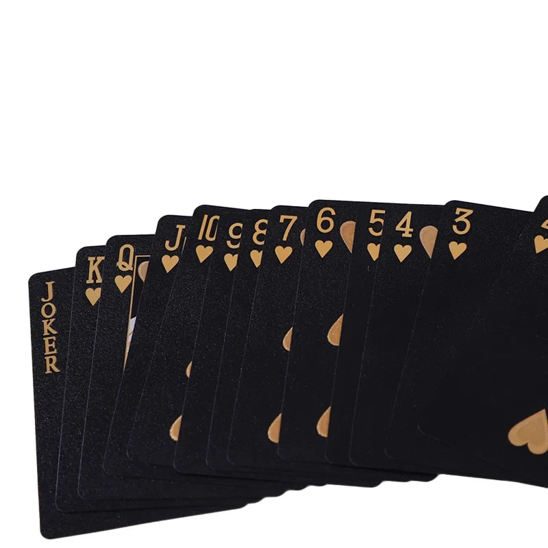 Luxury Waterproof Black Gold Playing Cards Set ATHLEXES
