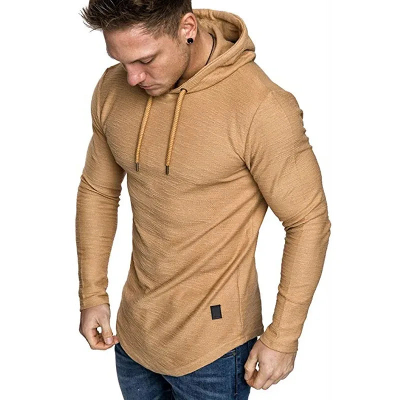 Lightweight Solid Color Hooded Sweatshirt ATHLEXES