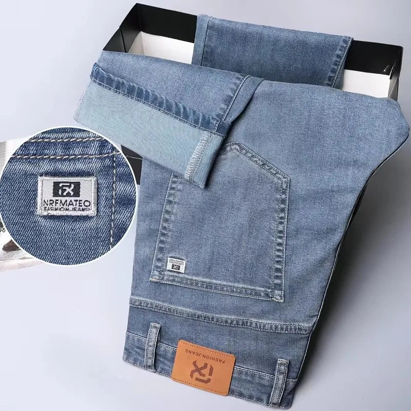 BreezeFit Menâ??s Lightweight Denim Straight Pants ATHLEXES