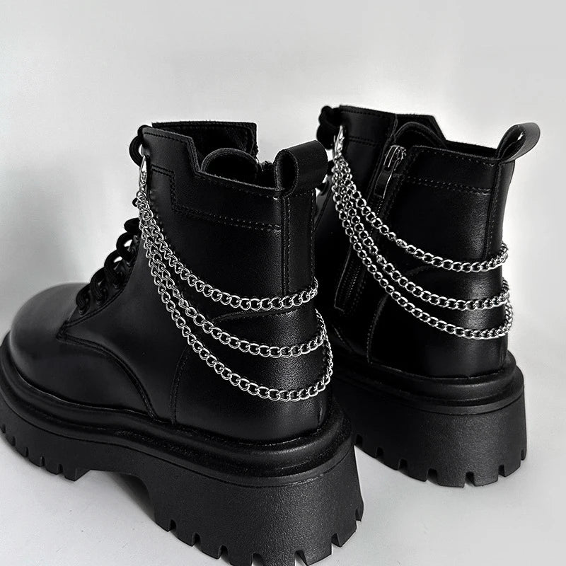 Elegant Pearl Chain Accessories for Martin Boots and Shoes ATHLEXES