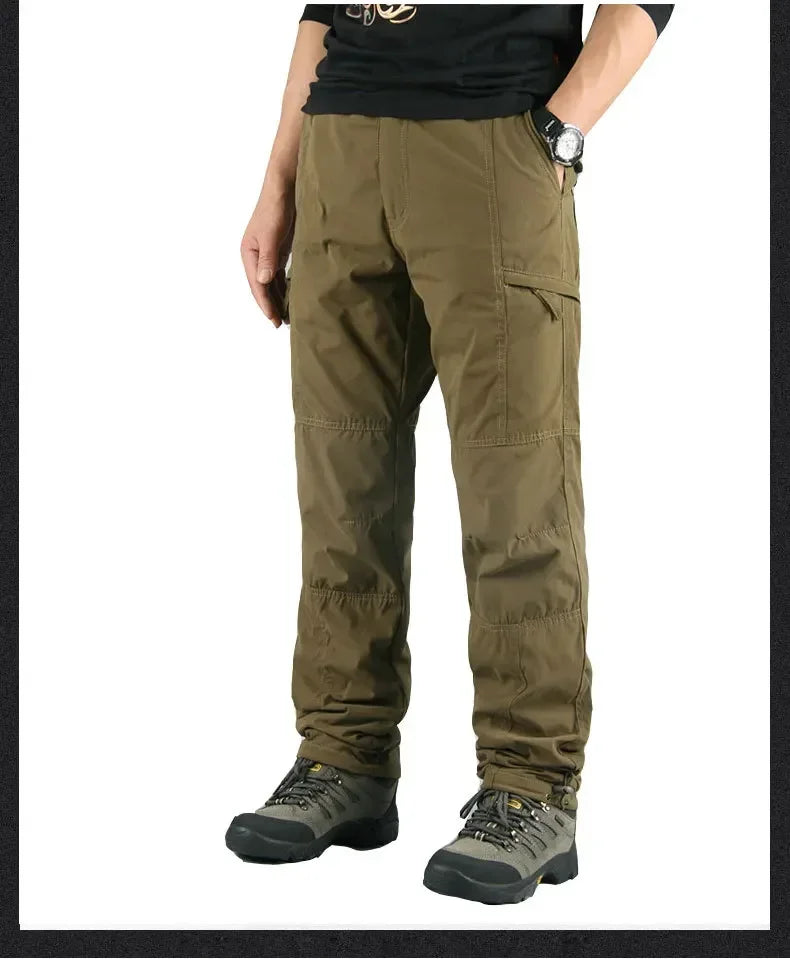 Ultimate Warm Fleece Tactical Cargo Hiking Pants ATHLEXES