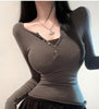 Korean Slim Fit Sexy T-Shirt for Women 2025 ATHLEXES