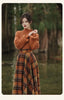 Chic French Vintage Knit Skirt & Sweater Set ATHLEXES
