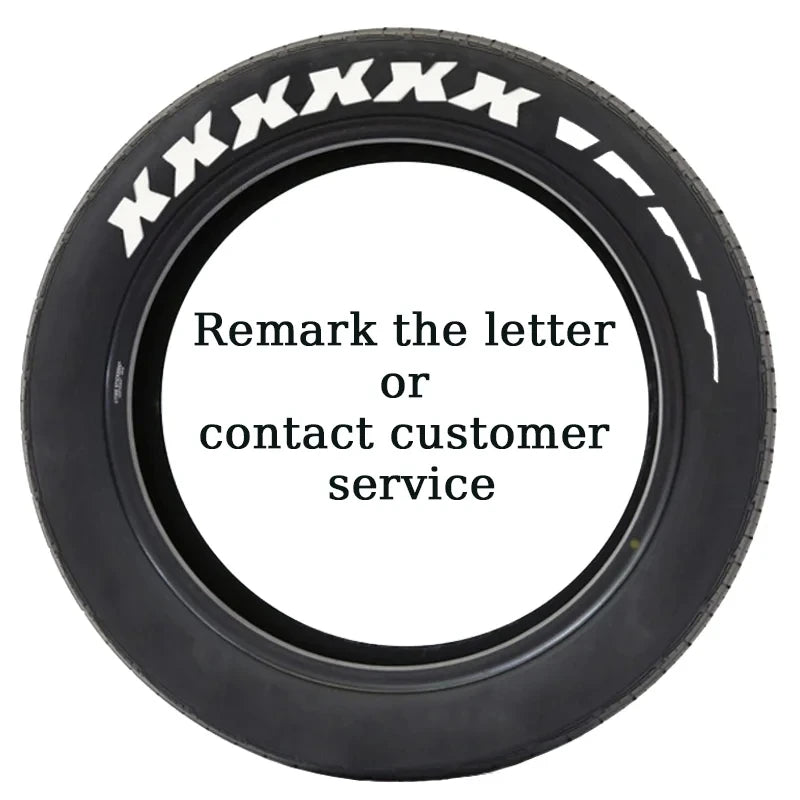 Custom 3D Tire Lettering Stickers for Your Car ATHLEXES