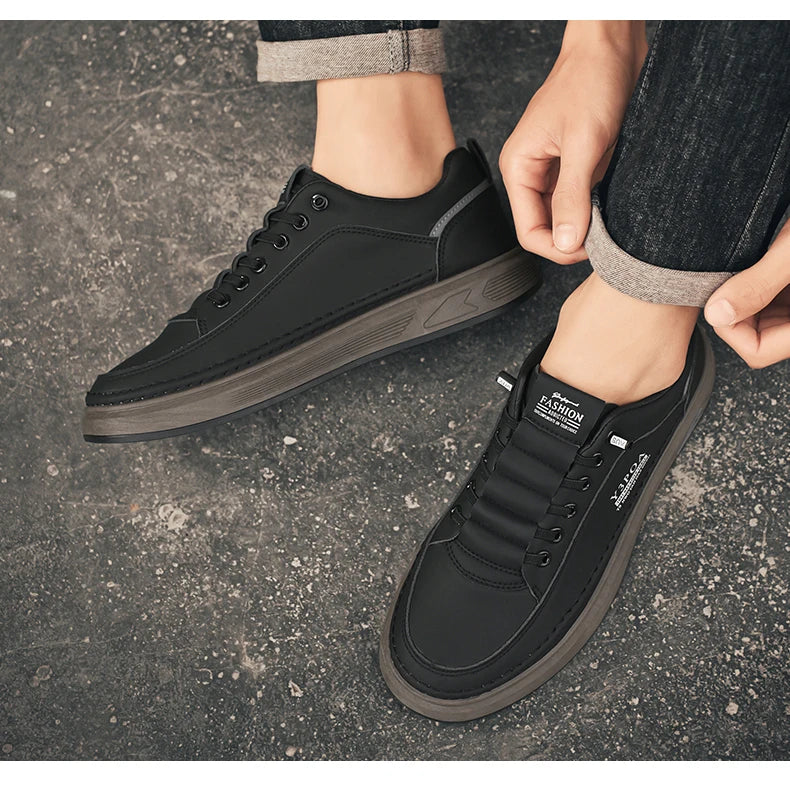 BreatheEasy Leather Casual Sneakers for Men ATHLEXES