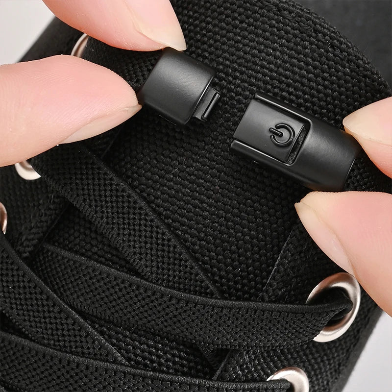 No Tie Elastic 8mm Press Lock Shoelaces for Sneakers ATHLEXES
