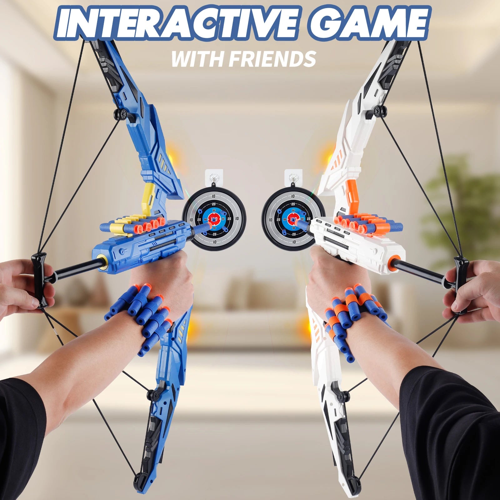 GlowDart LED Archery Toy Set for Kids ATHLEXES
