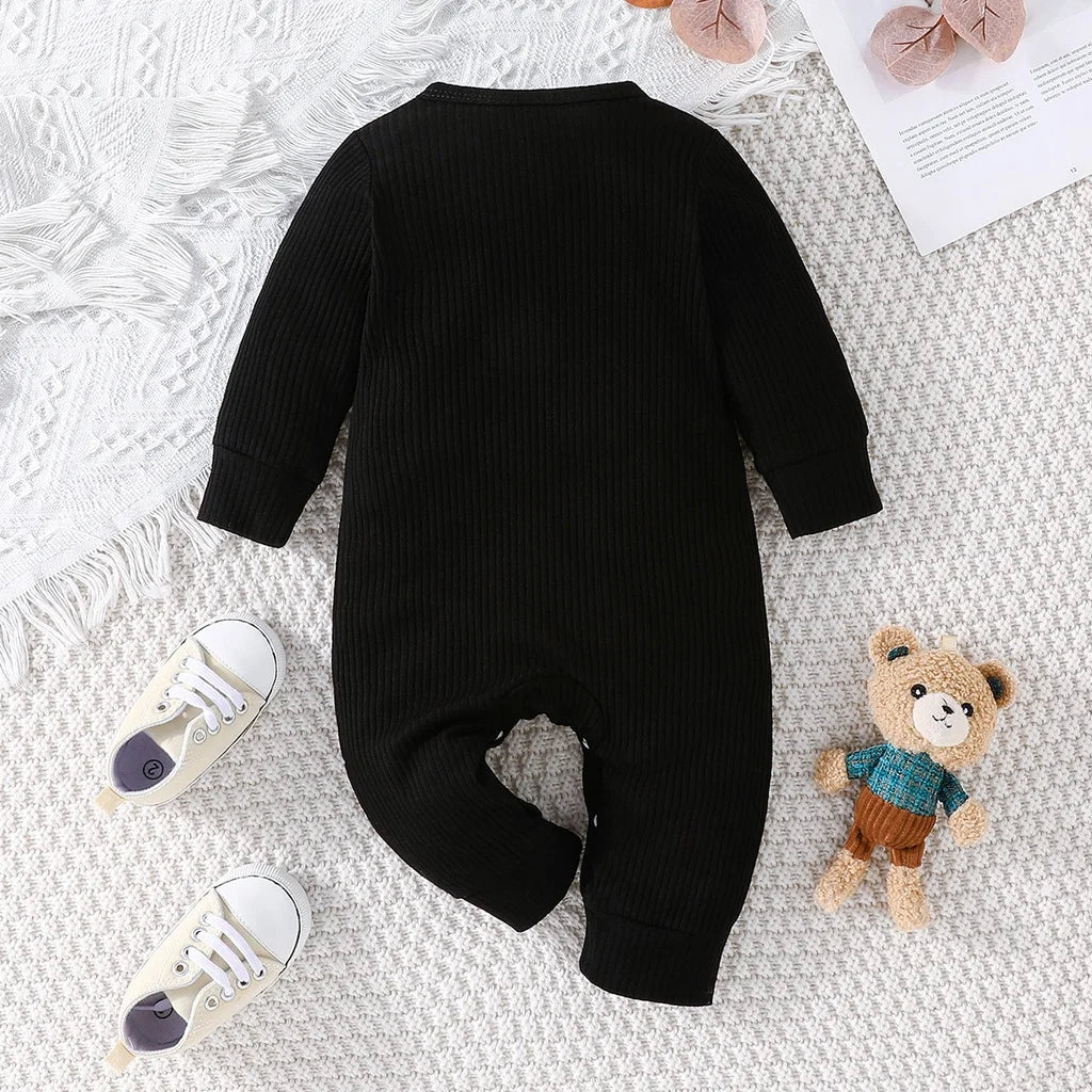 Cartoon Bear Button Onesie for Baby Boys ATHLEXES