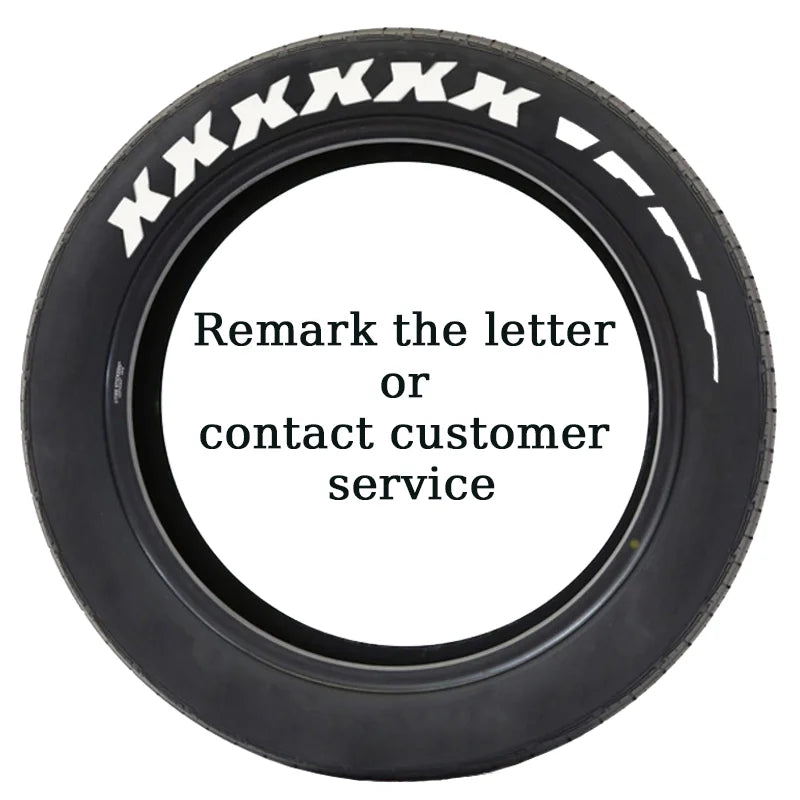Custom 3D Tire Lettering Stickers for Your Car ATHLEXES