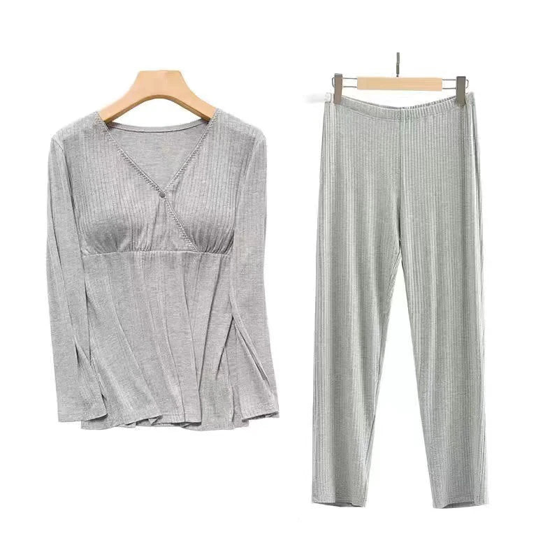 SereneMama Maternity Nursing Pajama Set ATHLEXES
