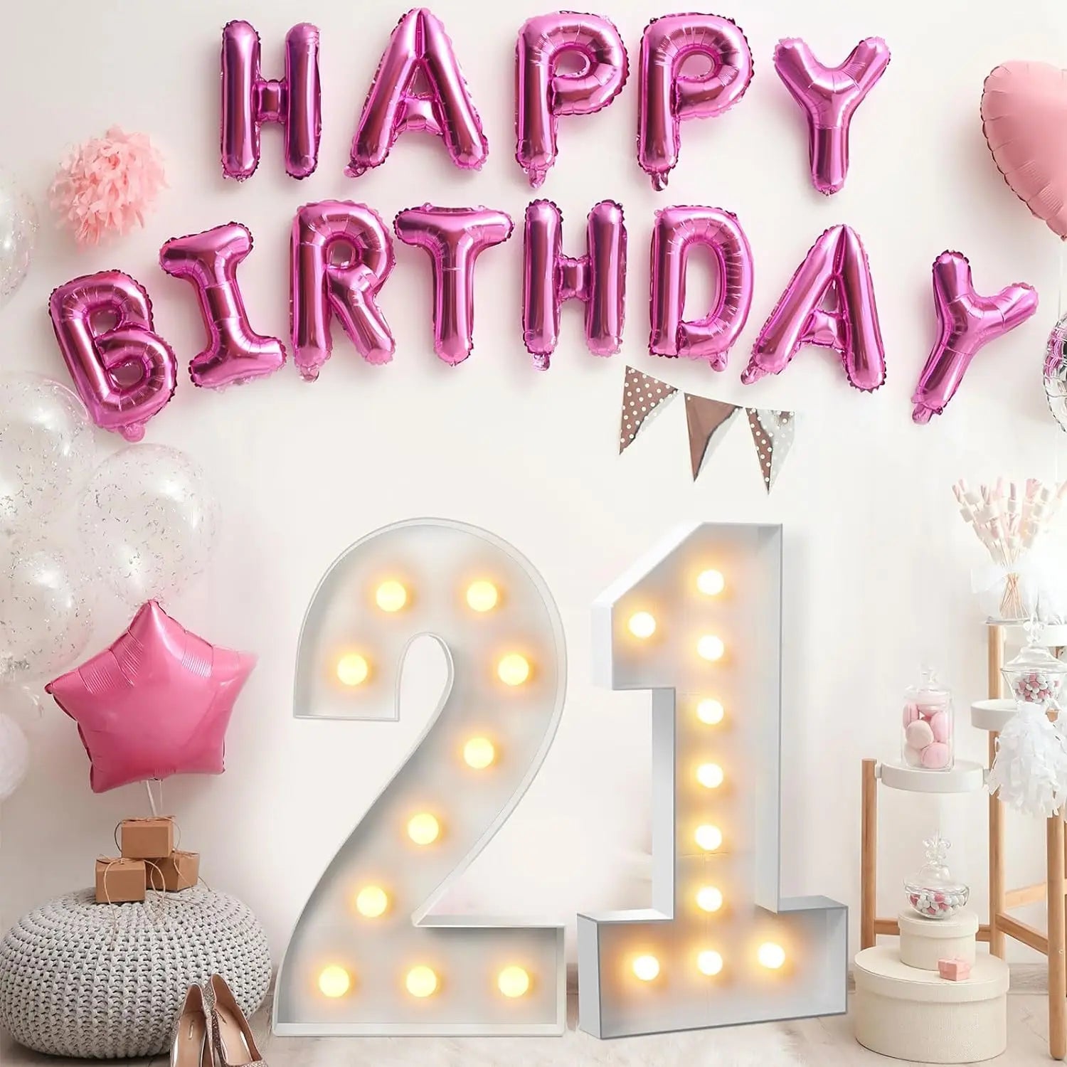 Radiant 4FT DIY Light Up Numbers for Celebrations ATHLEXES