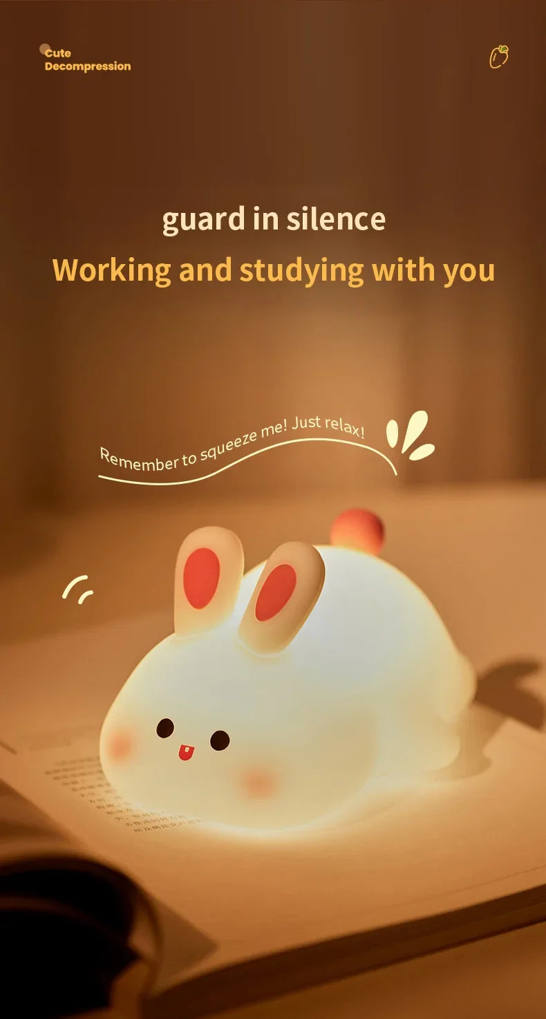 Cute Rabbit LED Night Light for Kids ATHLEXES