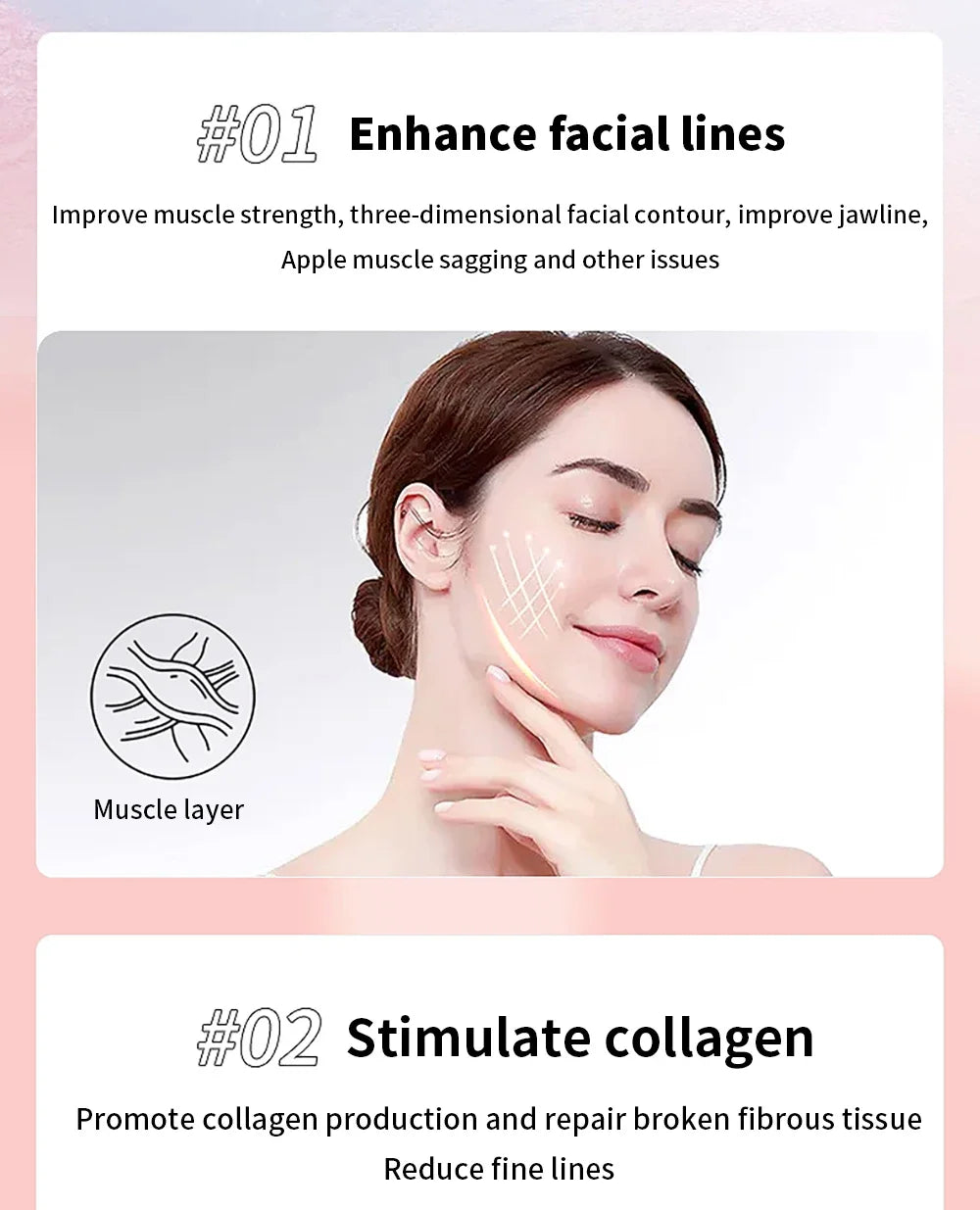 ReviveGlow Microcurrent Facial Massager ATHLEXES