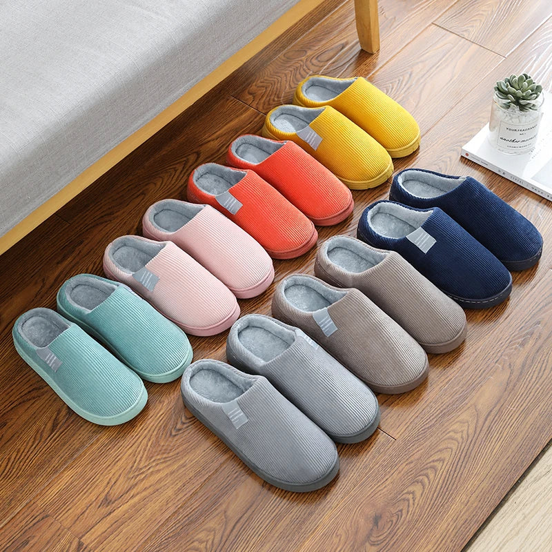CozyFluff Plush Winter Slippers for Couples ATHLEXES