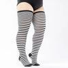 ChicPlus Curvy Thigh High Striped Socks ATHLEXES