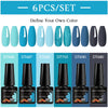 NailArt Pro 6pc UV Gel Polish Kit for Manicure ATHLEXES
