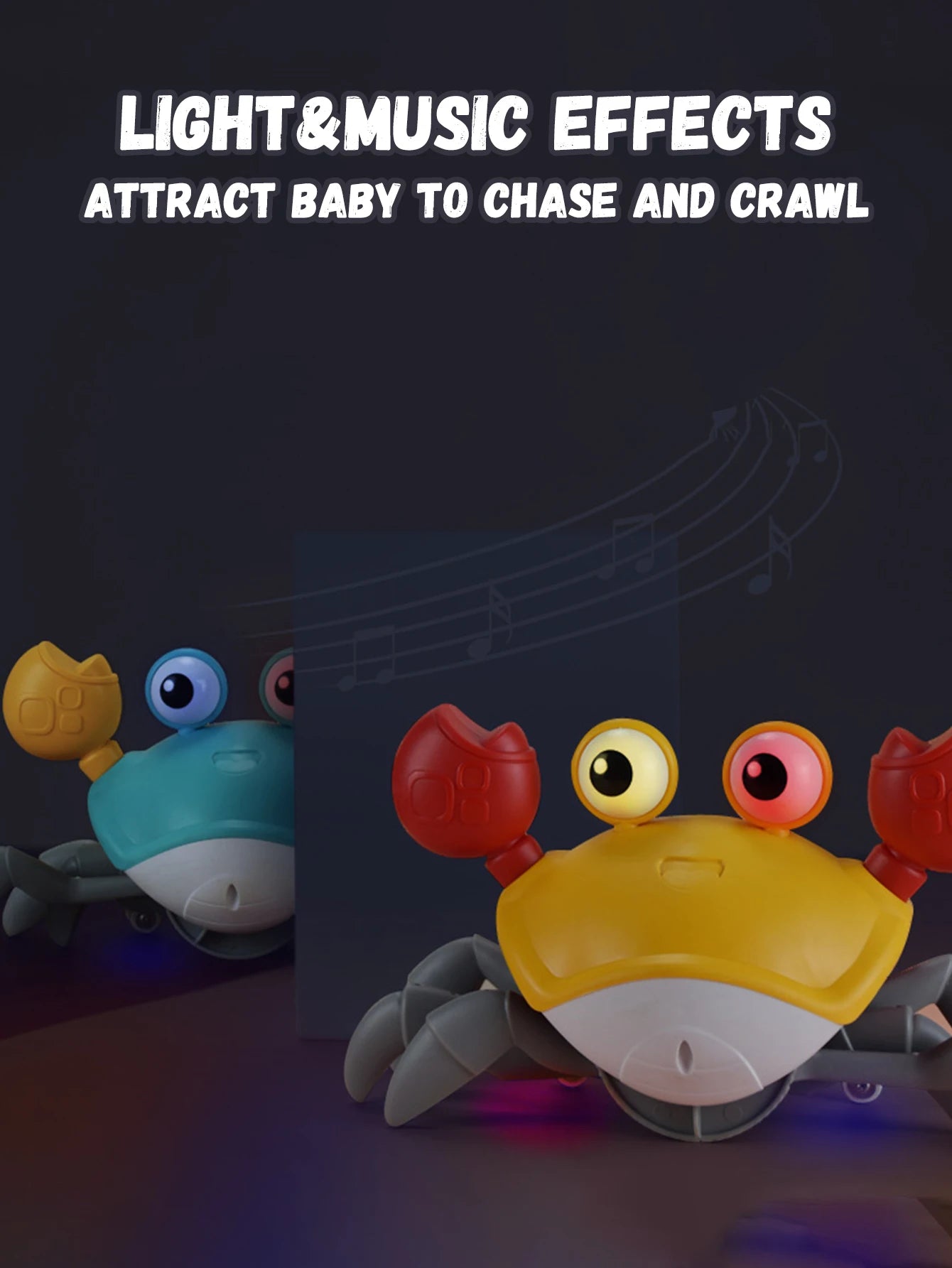 CrawlAway Music-Activated Crab Toy ATHLEXES