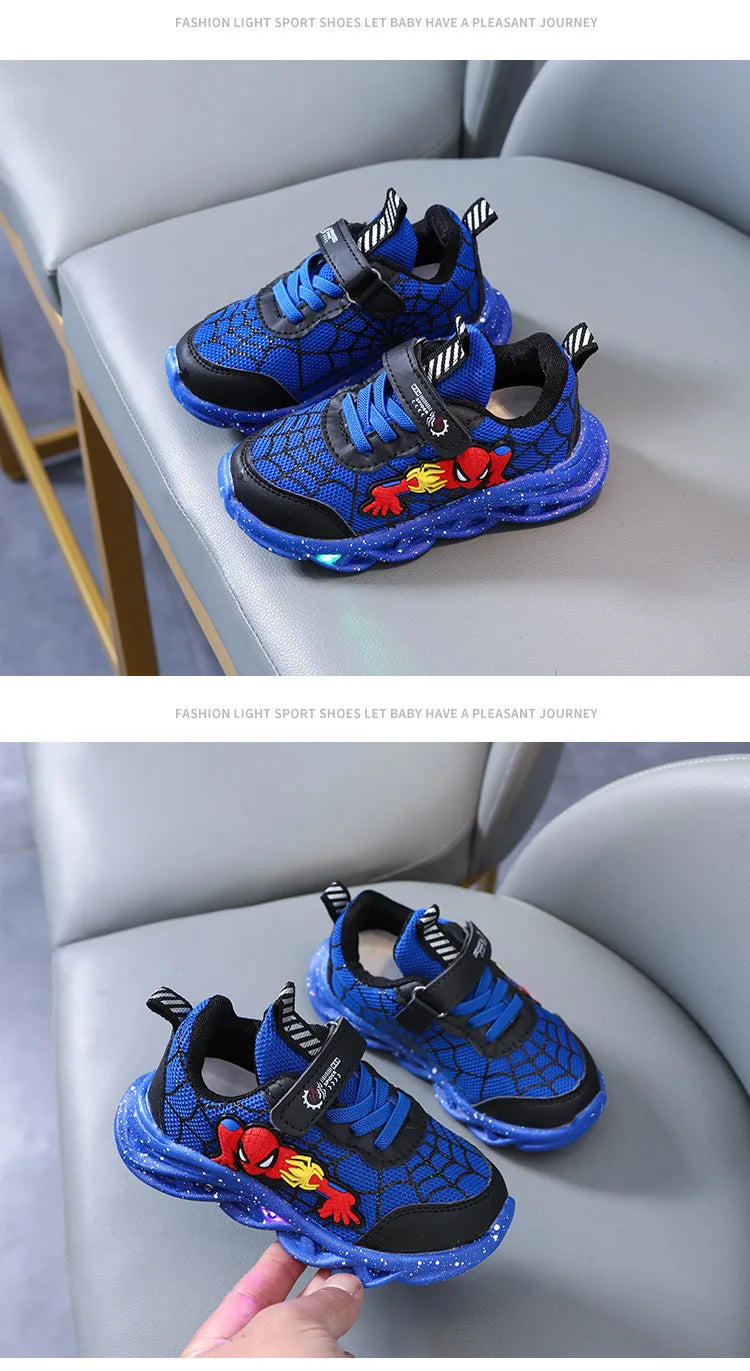 SpiderLight Kids LED Sneakers for Boys ATHLEXES