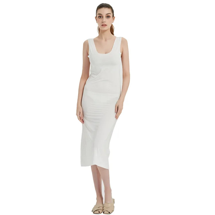 SilkFeel Plus Size Full Slip Dress ATHLEXES