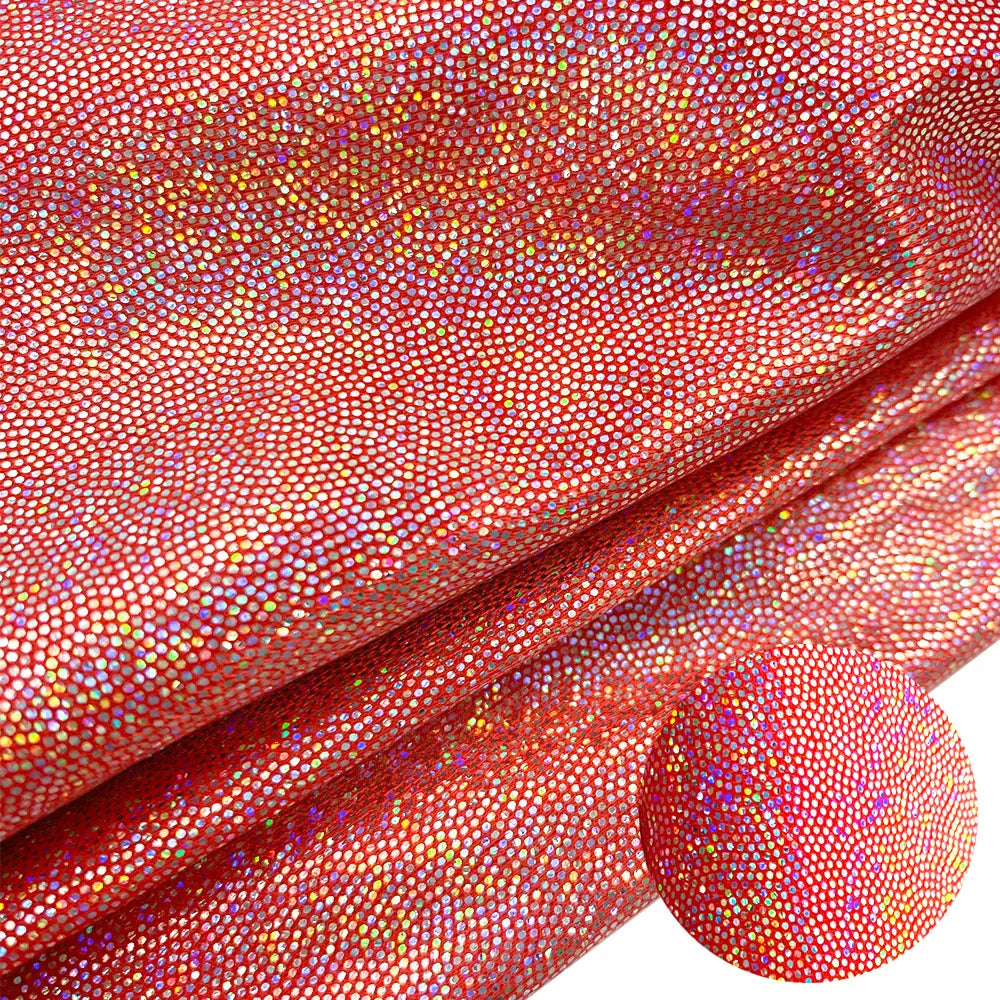 Iridescent Glitter Polyester Fabric for Crafts ATHLEXES