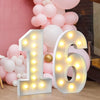 Radiant 4FT DIY Light Up Numbers for Celebrations ATHLEXES