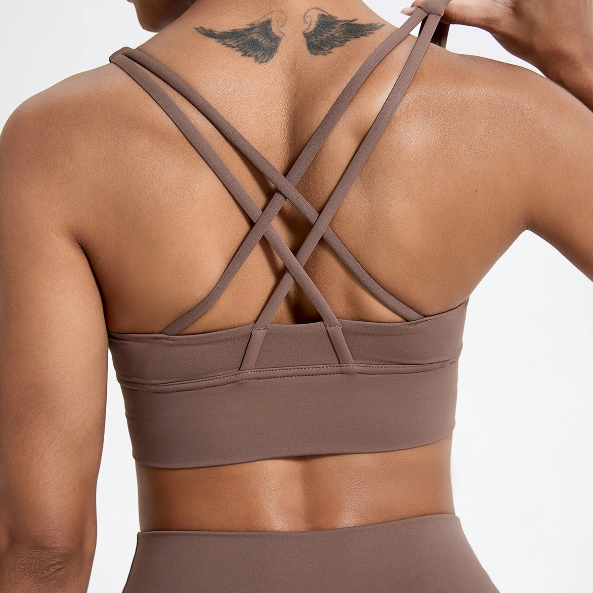 EliteFit Cross Back Sports Bra for Women ATHLEXES