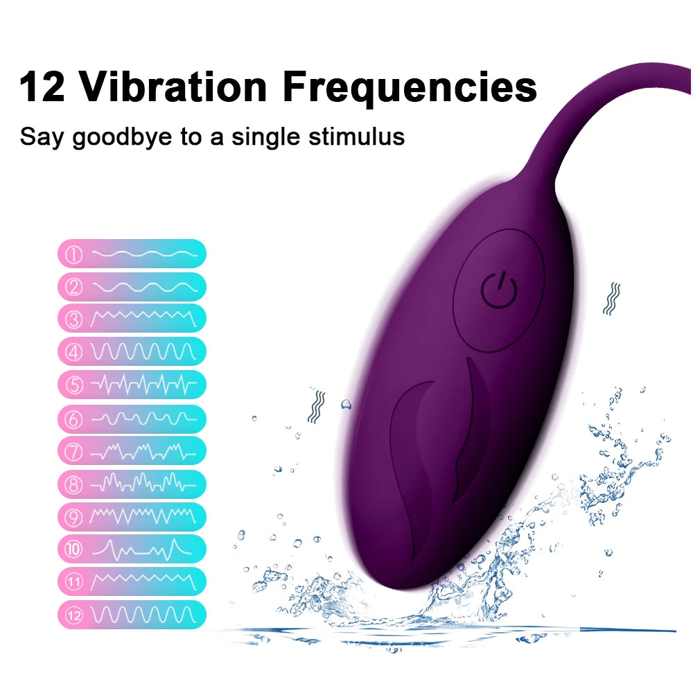 G-Spot Bliss Remote Control Love Egg Vibrator ATHLEXES