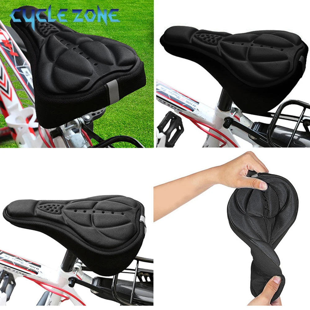 Soft 3D Padded Bicycle Cushion Cover for Comfort ATHLEXES