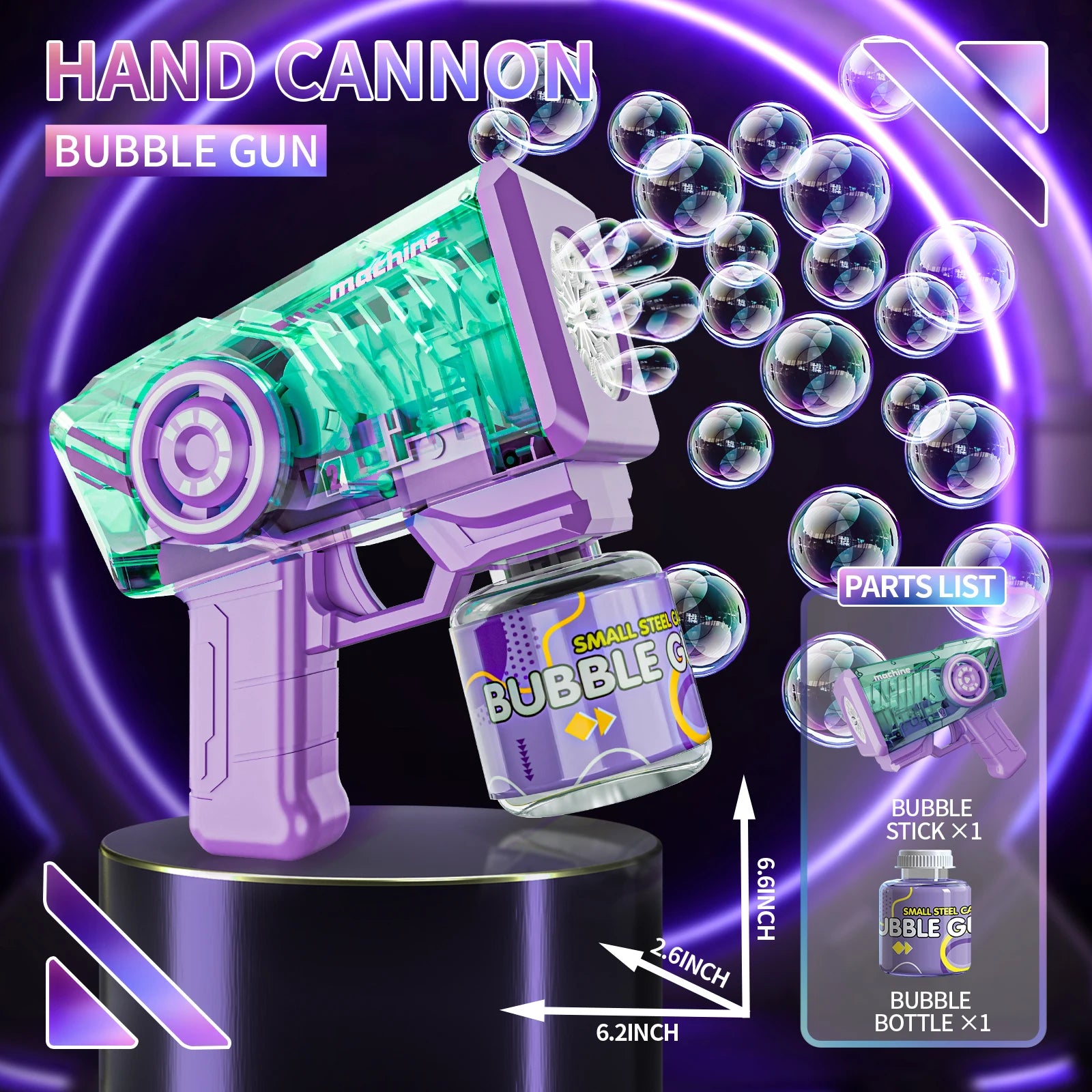LumiBlast LED Bubble Machine Gun ATHLEXES