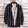 StripeLine Long Sleeve Slim Shirt ATHLEXES