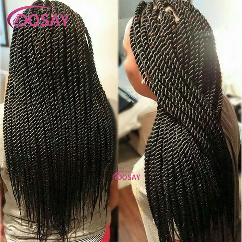 Goddess Twist Braided Lace Front Wig for Black Women ATHLEXES