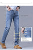 Light Blue Slim Fit Stretch Jeans for Men ATHLEXES