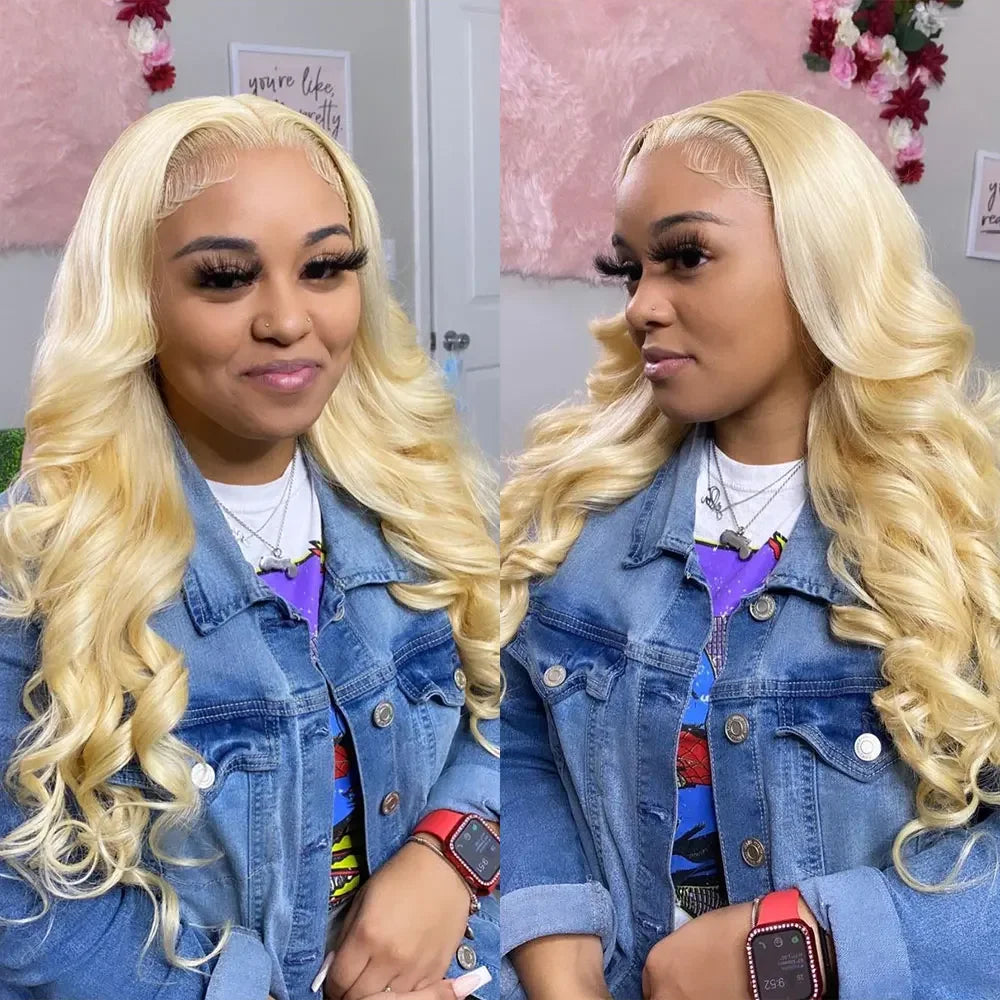 Honey Blonde Body Wave Lace Frontal Wig ATHLEXES