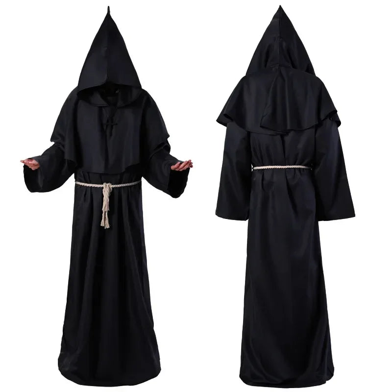 Enchanting Wizard Hooded Robe Costume for Halloween ATHLEXES