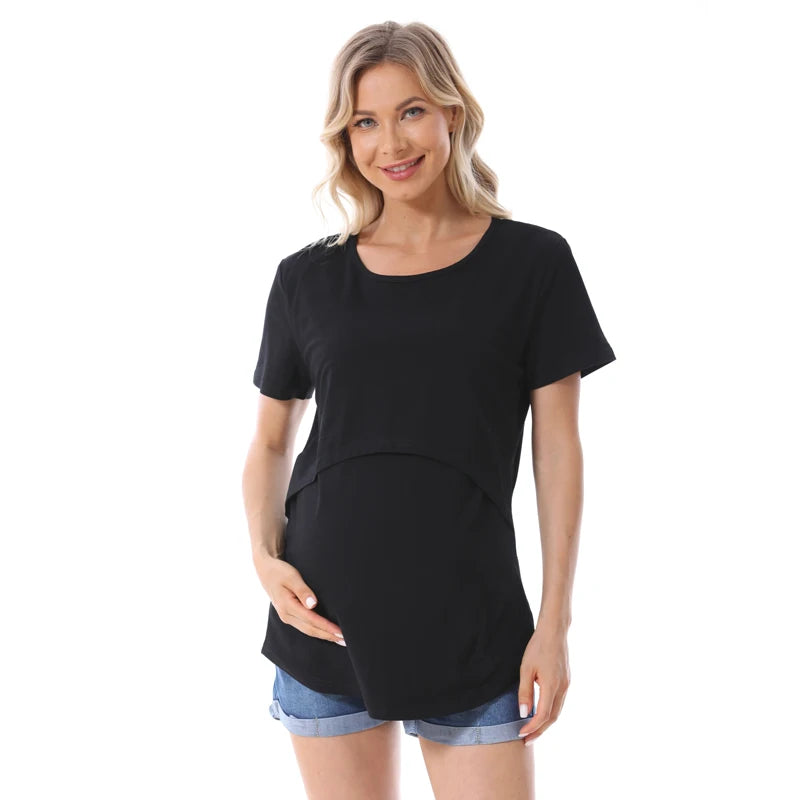 Maternity Comfort Stretch Tee for Breastfeeding ATHLEXES