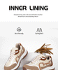 Apricot Lace-Up Women's Tennis & Walking Shoes ATHLEXES