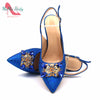 Royal Blue Elegance: Nigerian Pumps & Bag Set ATHLEXES