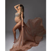 GoddessGlow Maternity Rhinestone Jumpsuit Dress ATHLEXES
