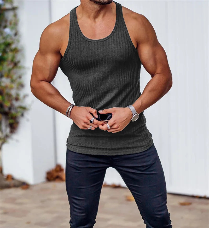 Clifford Menâ??s Summer Fitness Tank Top ATHLEXES