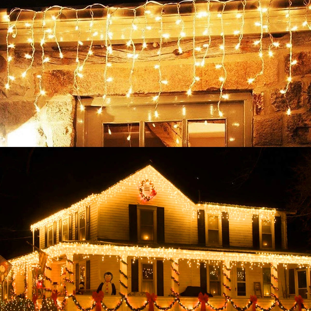 Enchanting 5m LED Icicle Garland Lights for Christmas ATHLEXES