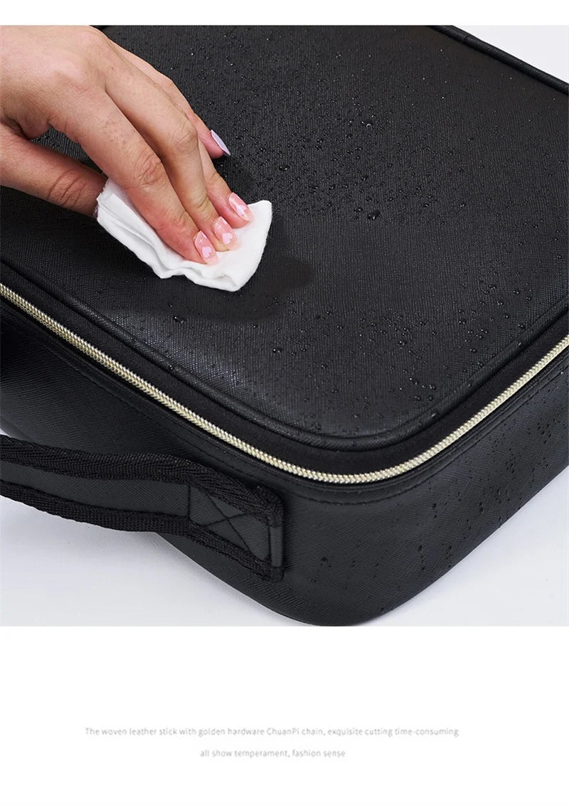 LuxeGlow LED Makeup Case with Mirror ATHLEXES