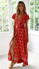 Boho Chic Floral V Neck Summer Dress ATHLEXES